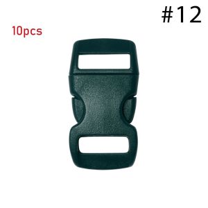 GOUPO 4/10/50pcs Plastic Curved 3/8" 10mm Side Release Buckle Camp Bag Parts Webbing Outdoor Tool Dog Collar Strap