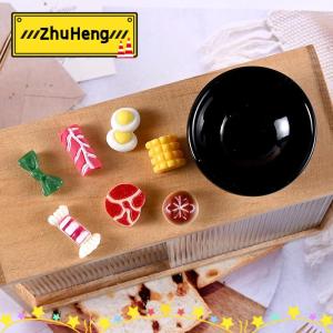 zhuheng 8 cái bộ Dollhouse thu nhỏ kim loại nhỏ nồi súp Nồi lẩu Nhà búp bê nhà bếp nội thất đồ nấu nướng chảo thực phẩm đồ chơi trang trí