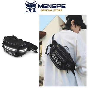 MENSPE Outdoor Sports Cycling Waist Bag Chest Bag  Oxford Cloth Bag Night Reflective Strip Design Multi-layer Large Capacity Bag Casual Bag Cross Body Bag Fitness Bag Travel Bag Cycling Bag With No Pendant
