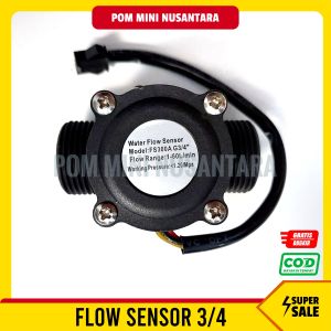 Pom Mini Nusantara - Flow Sensor Pom Mini Pertamini Digital Plastik Ukuran 3/4 Inchi