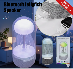 [SG Stock] Jellyfish Mood Light Bluetooth Speaker | 10W Wireless 3D Stereo Surround Sound | 8-Color LED Night Light | FM Radio & TF Card | Perfect Relaxation Gift