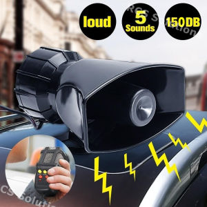 Car Warning Alarm Amplifier 5 Sound Tones (Polis / Bomba/ Ambulance ) Penggera Amaran kereta Bunyi Kuat 5 Nada Suara