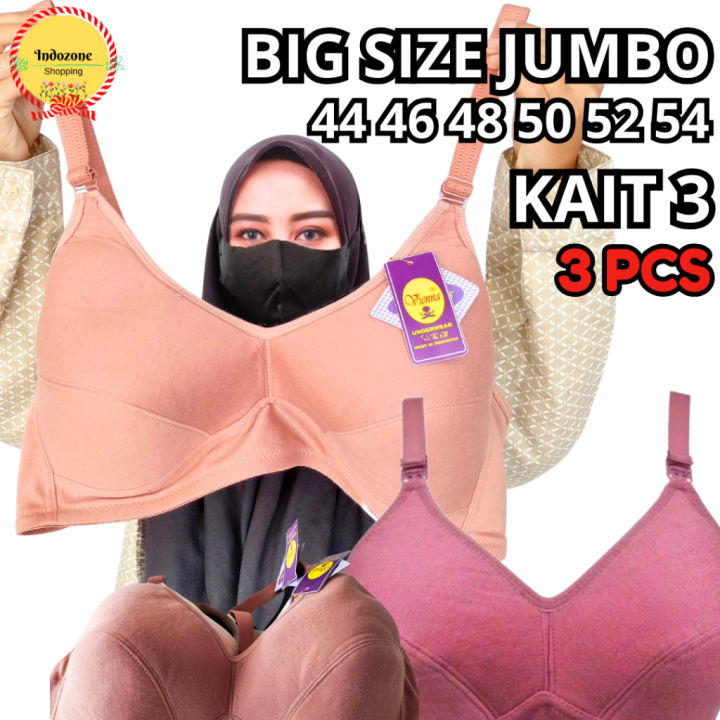 PCS Bra Bh Super jumbo ukuran 44, 46 48 50 52 dan 54 tanpa