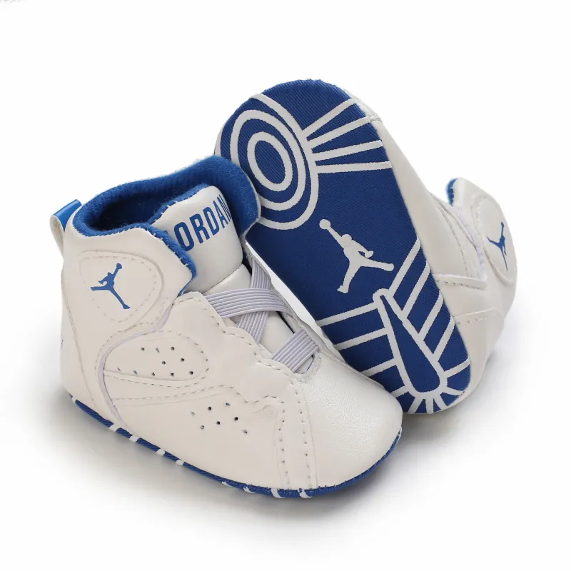 Baby Shoes High Top Boys Basketball Theme Sneakers Star Casual
