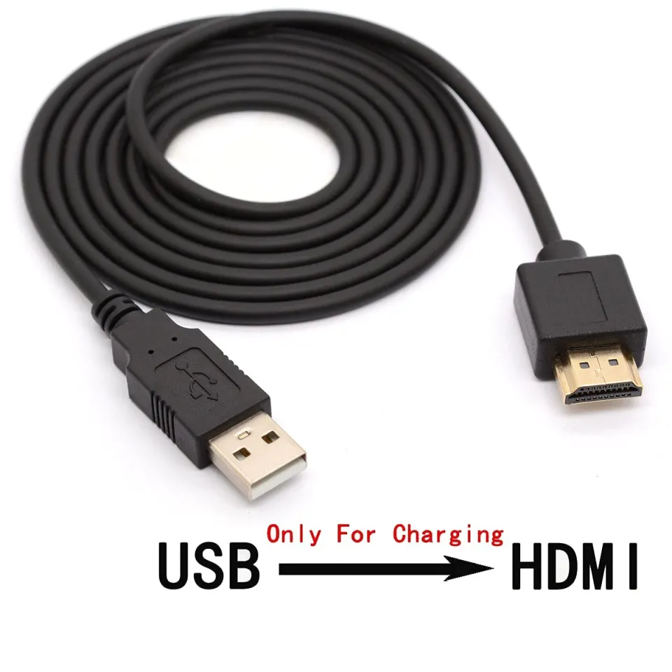USB to HDMI Adapter Cable Cord USB Type A Male to HDMI Male