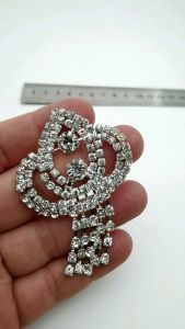 Aplikasi Kristal Berlian Motif Tri Diamond Kualitas Aa Warna Putih Eceran Per Piece