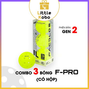 [Facolos] Hộp 3 Bóng Pickleball Facolos F-Pro Performance Gen 2 Quả 40 Lỗ Phụ Kiện Thể Thao Đồ Chơi