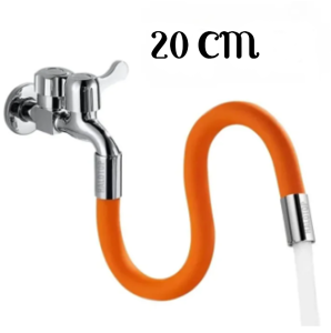 HW023- 20/30/50Cm Faucet Extender 360° Swivel Silicone Hose Faucet Pipes Soft Bendable Shape Splash-proof Suitable For Bathroom Home