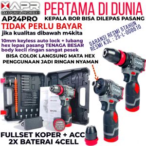 FLASH SALE BOR CORDLESS APR JAPAN TYPE AP13 PRO brushless 13mm keyles auto singgle lock GARANSI
