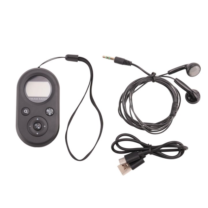 Mini FM/AM Radio Portable Pocket 76-108MHZ Rechargeable Radio Receiver ...