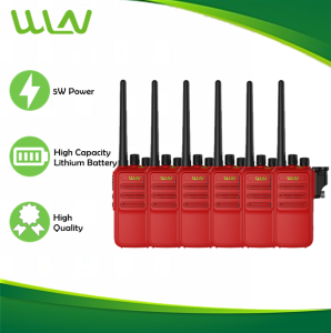 Wln KD-C2000 5W UHF 400-470MHz 16 Channel Walkie Talkie Two Way Radio- SET OF 6