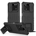 For Xiaomi Poco M3 Pro 5G M3 Case Slide Camera Armor Phone Case Strong Anti-Fall Push Window Bracket Protective Cover. 