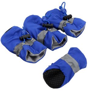 4Pcs Pet Boots Dog Boots Anti Slip Waterproof Puppy Boots Paw Cat Boots Care Pet Socks Pet Supplies