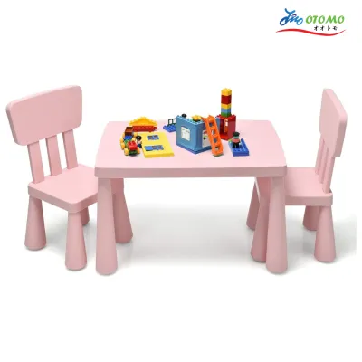 Adjustable Kids Study Table and Chair Set with Drawers iKEA Design Style BS-8836