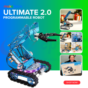 Makeblock DIY Ultimate Robot Kit - 10-in-1 Robot | Programmable Robot Kit for Kids to Learn Coding and Robotics