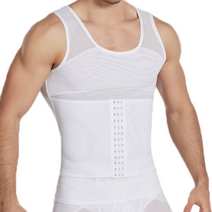 JHHB Men Body Shaper Compression Vest Abdomen Shapewear Tummy Slim Sheath Gynecomastia Tummy Control Corset Waist Trainer