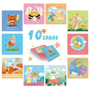 Lunch Box Notes for Kids 10Pcs Inspirational Encouragement Cards Writable Cute Positive Affirmation Message Cards