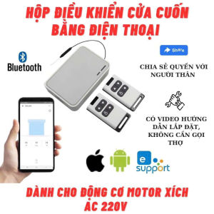 Thiết bị điều khiển cửa cuốn trên điện thoại RF- Converter V3.0 Đa tần số 240-930 mhz Cài cho đa số các loại cửa tại Việt Nam
