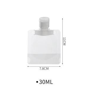 5Pcs Travel Bottles Empty Squeeze Bag Refillable Lotion Dispenser Bag Shampoo Toiletries Liquid Cosmetic Container Storage Pouch