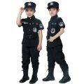 6pcs Set Police Costume for Kids Boy Police Cosplay for Kids Uniform Short Sleeve army costume for kids. 