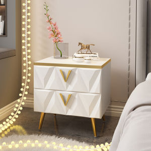 Bedside Table Modern Light Luxury Bedside Locker Nordic Bedroom Living Room Self-Assembly Storage Bedside Cabinet Furniture