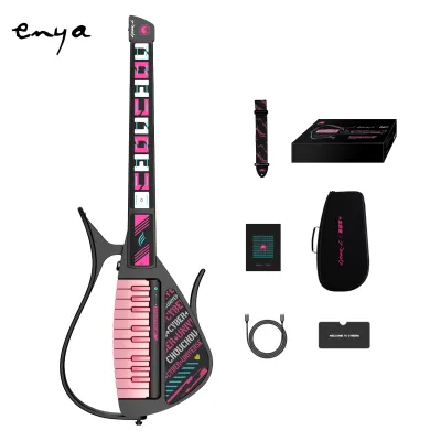 JAY recommends Enya Cyber ​​G Smart Stringless Guitar Co-branded by ZhouFoldable Travel Backing Guitarra Built-in Drum Machine & Bassline 20 instrument Sounds for One-Man Band App Interactive Chord Sheets For Adults & Teens