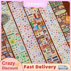 QIXIANG1 Phong cách Retro graffiti Fashioned die-cut Băng scrapbooking Băng Sticker văn phòng phẩm Nguồn cung cấp DIY điện thoại trường hợp cuốn sổ tay trang trí