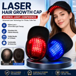 Hair Growth Cap Laser Hair Growth Cap LED Light Therapy Hair Cap Moderate Severe Hair Loss Treatment Hair Regrowth Cap Men Women