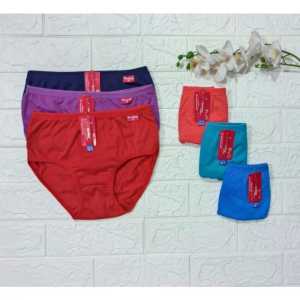 12 pcs celana dalam wanita dewasa CD perempuan motif polos harga grosir