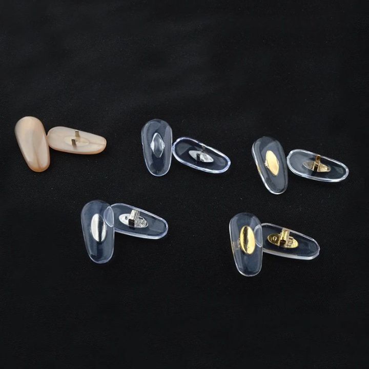 5 Pairs Glasses Nose Pads,Adhesive Push In Silicone Spectacle Pad Kit.Soft Gel Fit Anti-Slip Eye - Foto 9