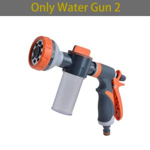8 Function Foam Lance Water Hose Sprinkler High Pressure Nozzle Jet Garden Car Water Washer Sprayer With Foam Pot Cleaning Car Wash Tool