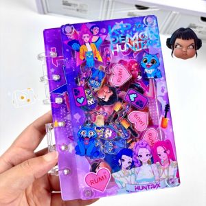 A7 Kpop Demon Hunters Notebook and Journals Rumi Mira Zoey Binder Cartoon Anime Pattern Stationery Supplies Back To School Gifts
