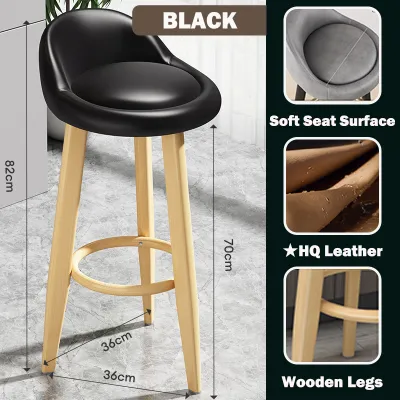 【In Stock-ships within 24H】Bar Stool Nordic Modern Minimalist Iron Bar Stool Soft Seat Coffee Chair Modern Design Bangku Bar Leisure Chair Luxurious Kerusi Bar 65/75CM High Counter Chair Luxury Wrought Iron Design 吧台椅