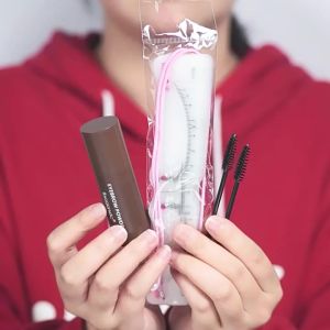 Eyebrow stamp kit waterproof/Head-mounted eyebrow card + stamp powder set /Waterproof Hairline Shadow Stick Reusable Eyebrow Stencil Set