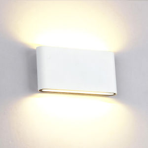 Nordic Wall Light Aluminum Modern Style Indoor Wall Lamp IP65 Waterproof Up Down Corridor Lights for Home Stairs Bedroom Bedside Bathroom Lighting Hard Wired