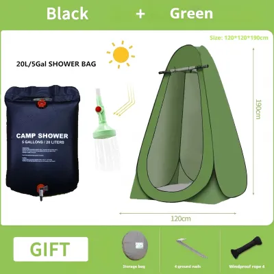 Outdoor Shower Tent Instant Popup Portable Camping Toilet Beach Outdoor Privacy Tent Room with Bag