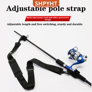 [COD] SHPYHT SPORTS Fishing Rod Carrying Strap Sling Shoulder Belt Security Tools Nylon Rod Bracket Waist Belt Strap Fishing Tool Accessories