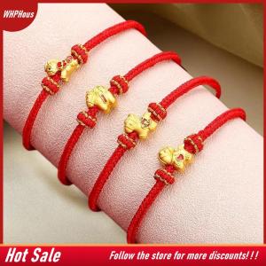 【COD】🔥🔥🔥 2026 Horse Year Red Lucky Braided Rope Bracelet For Women Chinese Style Horse Beaded Bracelets New Year Blessing Jewelry Gifts