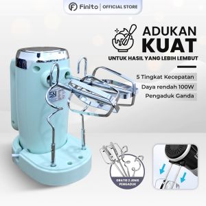 Mixer Genggam Tatakan Finito MX001D / Pengocok Telur Elektrik Multifungsi Bikin Kue