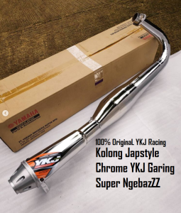 Knalpot RX KING Kolong Japstyle Chrome YKJ Garing Super NgebazZ Original YKJ Racing Istimewa