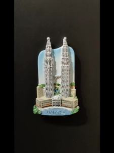 Capital Kuala Lumpur Landmark Twin Towers 3D Scenery Tourist Souvenir Magnetic Fridge Magnet Collection