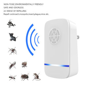 AUTHENTIC Ultrasonic Mosquito Rat Bug Pest Control Pest Repeller Killer Pest Control Repeller Electric Wall Plug Ultrasonic Pest Repeller Electronic Plug-In Pest Control