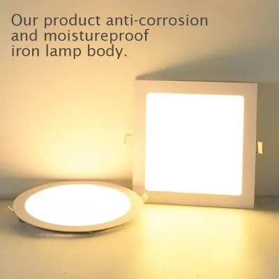 LED Panel Ceiling Downlight Ultra Thin Square Round Energy Saver 7W 9W 12W 15W 18W Warm White & Daylight Ilaw Sa bahay