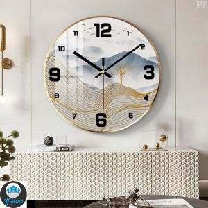 Bbr Đồng Hồ Treo Tường Phòng Khách Đồng Hồ Thạch Anh Im Lặng Hiện Đại Đơn Giản Đồng Hồ Tròn Sáng Tạo Thời Trang [8 Inch 10 Inch]