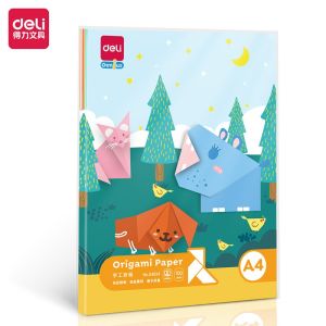 Bộ 100 tơ` giấy thủ công nhiều khổ giấy gấp origami giấy gấp hạc DELI - 83631/ 83633/ 83634