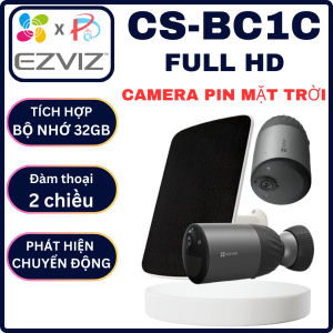 CAMERA IP WIFI EZVIZ CS-BC1C 2MP FULL HD - Tích hợp Bộ Nhớ Trong 32GB Đàm Thoại 2 Chiều Phát hiện Chuyển động Đèn rọi cho Ban đêm có màu
