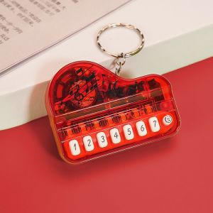 GANTUNGAN KUNCI 2IN1 MODEL PIANO MELODY MINI PREMIUM DENGAN LAMPU LED TOMBOL BISA PLAYBACK PAKAI BATRE JAM MAINAN KEYCHAIN PEREDA STREES BISA DIMAINKAN
