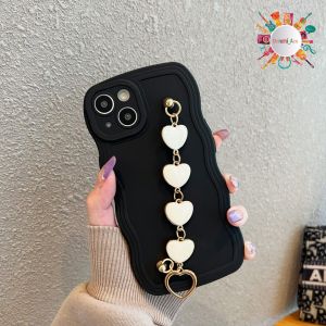 DA1334 GC05 SOFTCASE GELOMBANG UNTUK INFINIX SMART 5 6 HOT 9 10 11 12 PLAY MOTIF RANTAI LOVE