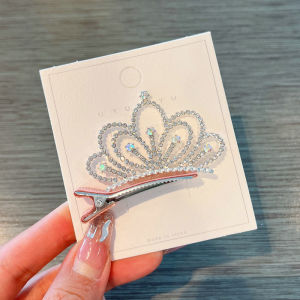 Girl Crown Headdress Children Korean Hairpin Princess Headdress Girl Clip Cute Sweet Hair Accessories Baby Hair Clip