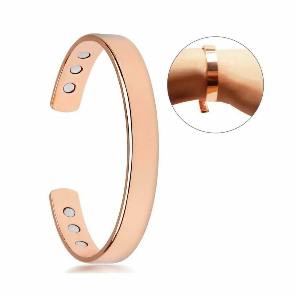 Men Women Magnetic Copper Bracelet Healing Therapy Arthritis Pain Relief  Bangle Open Cuff Jewelry | Lazada PH